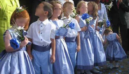 Cortège Quitterie: Soie sauvage bleue