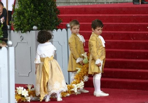 Enfants d honneur Prince Felipe et Letizia d Espagne