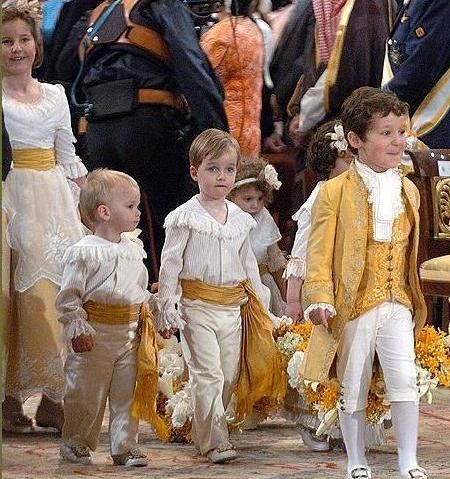 Enfants d honneur Prince Felipe et Letizia d Espagne