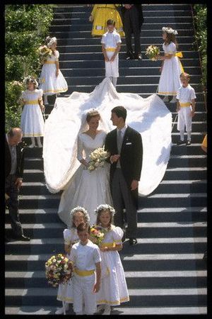 Mariage du Prince Aloïs de Lichtenstein et de la duchesse Sophie en Bavière