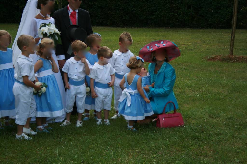 Cortège bleu et blanc