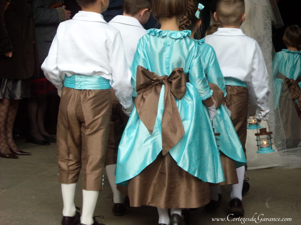 cortège chocolat turquoise