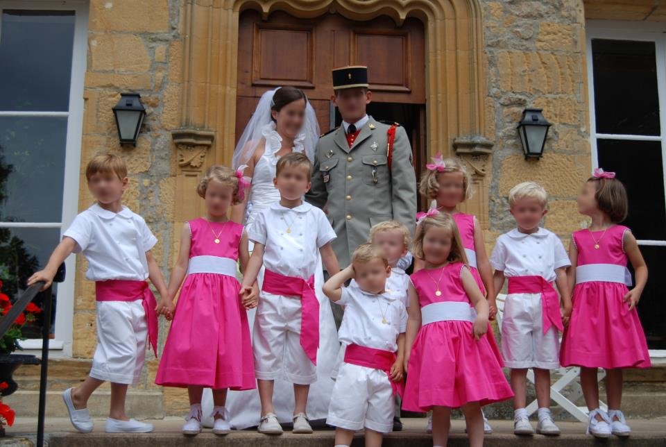 enfants d honneur rose