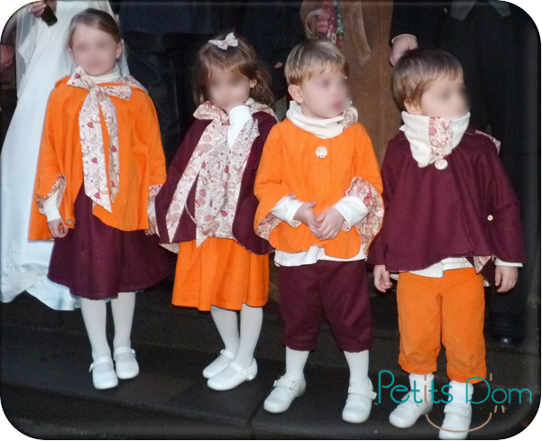 Cortège Vinciane: orange et violine