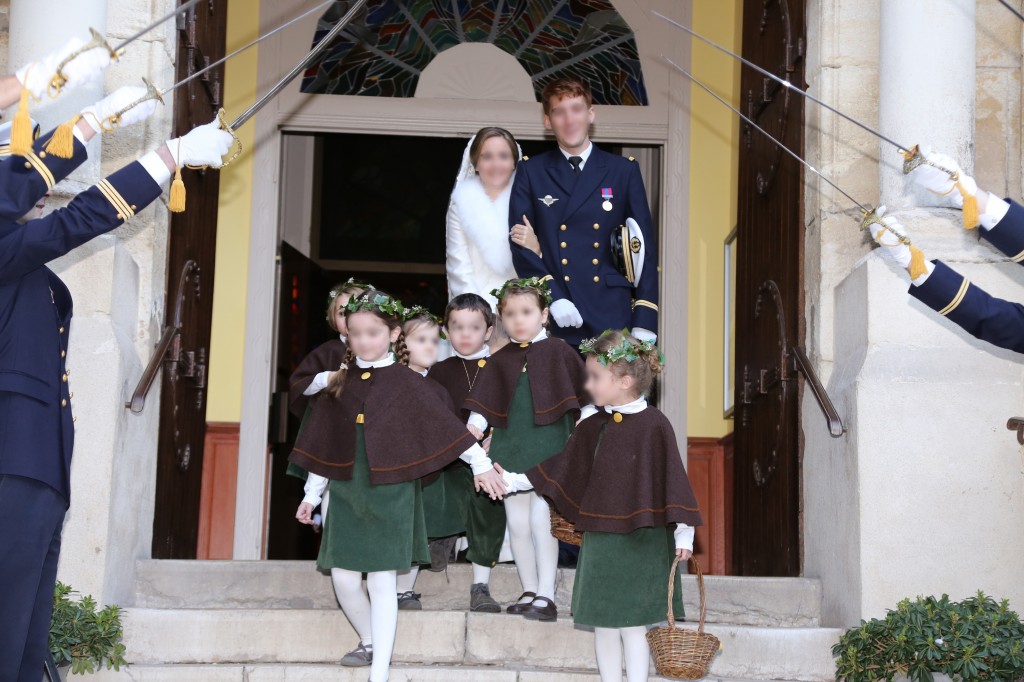 Cortège Sybille: vert et brun pour un mariage d’hiver