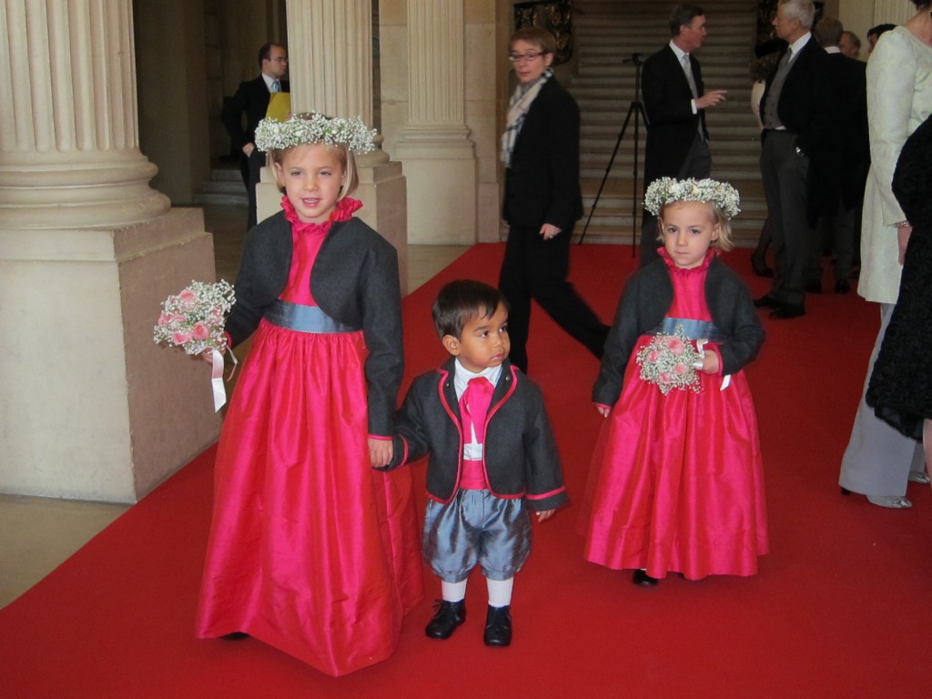 cortege enfants d honneur rose