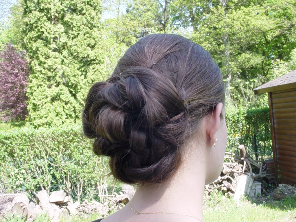 Chignon de mariée de Marie