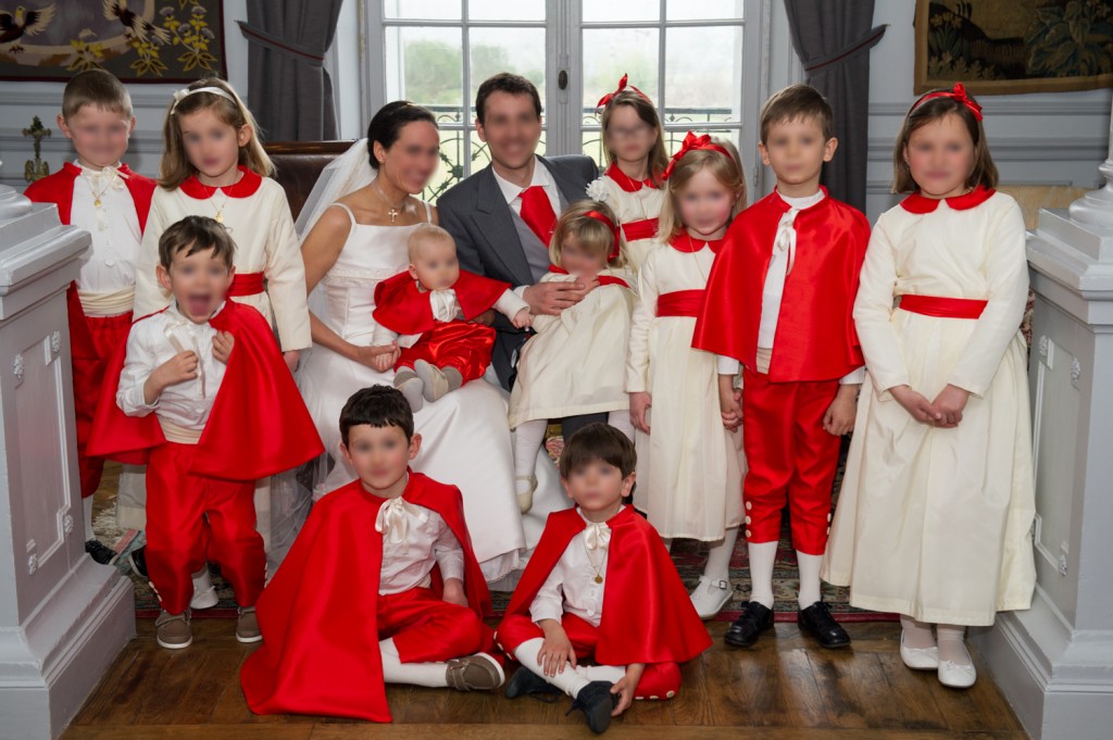 Cortège Clémence: rouge et blanc