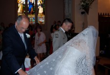 Voile de mariée de Charlotte: dentelles du XIXè