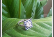 bague fiancailles carré