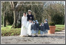 Cortège Mathilde: costume marin et velours