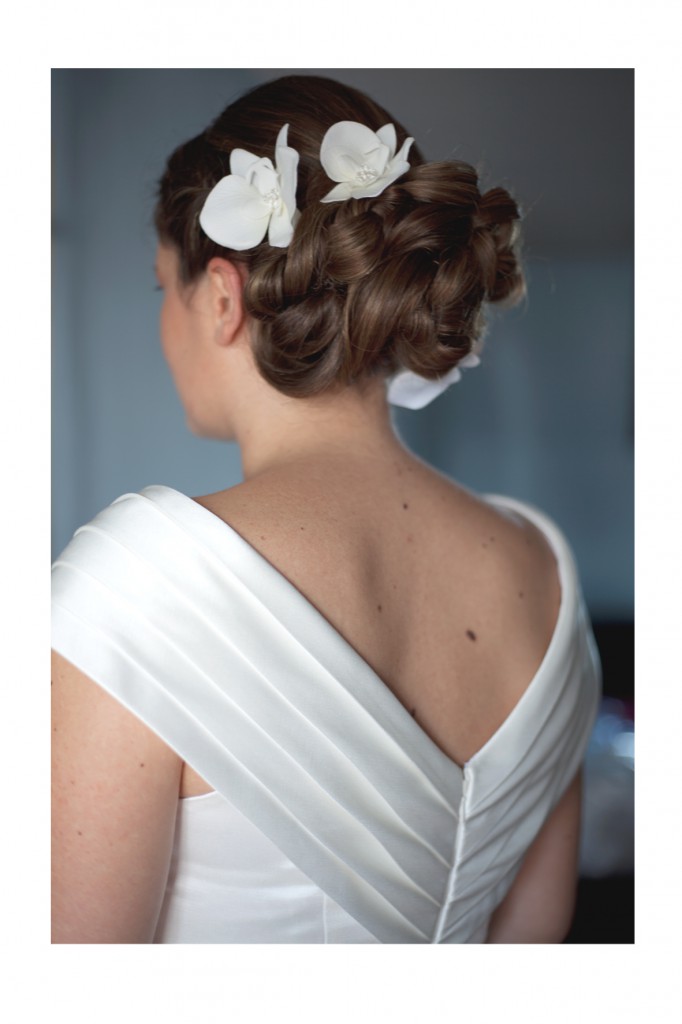 Chignon de mariée de Caroline