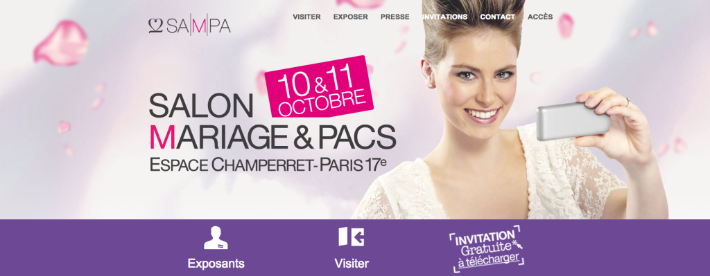 10 et 11 octobre: Retrouvez-nous au Salon du mariage et du Pacs