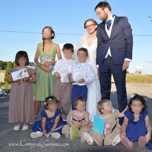 Cortège Armance-Marie: taupe, bleu roi et beige