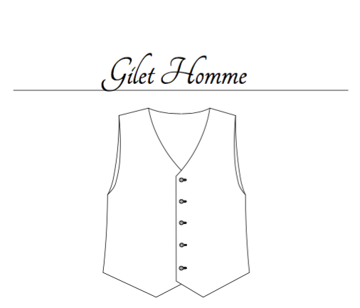 Gilet homme: le patron