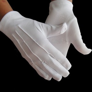 Gants blancs 3 nervures