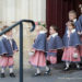 Cortège Béatrice: gris et vieux rose, en hiver