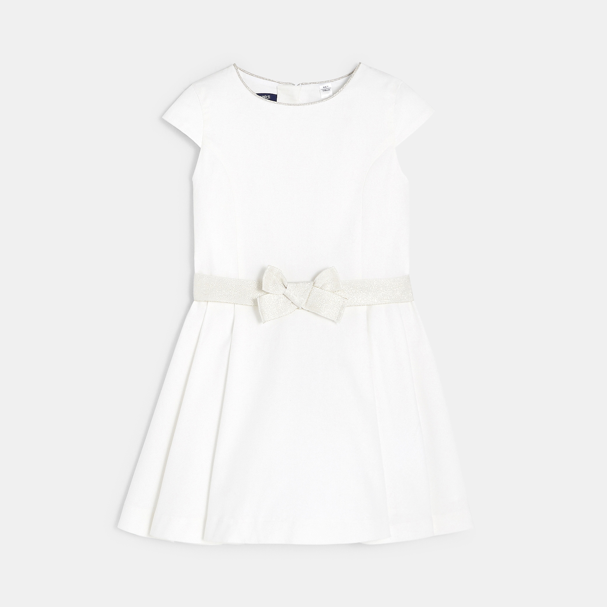 Robe Chic Okaidi Robe Blanche Fille Robes, Jupes Bébé Fille Okaïdi